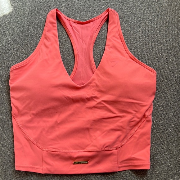 Gymshark Tops - Whitney Crop Tank- Peony Pink